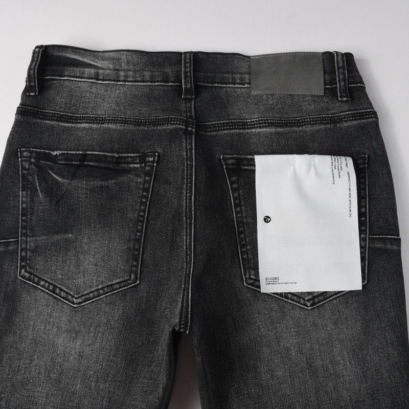 Purple brand Jeans High-quality pure cotton streetwear trousers Hole