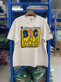 Vintage style washed summer wear T shirt BIG WALK