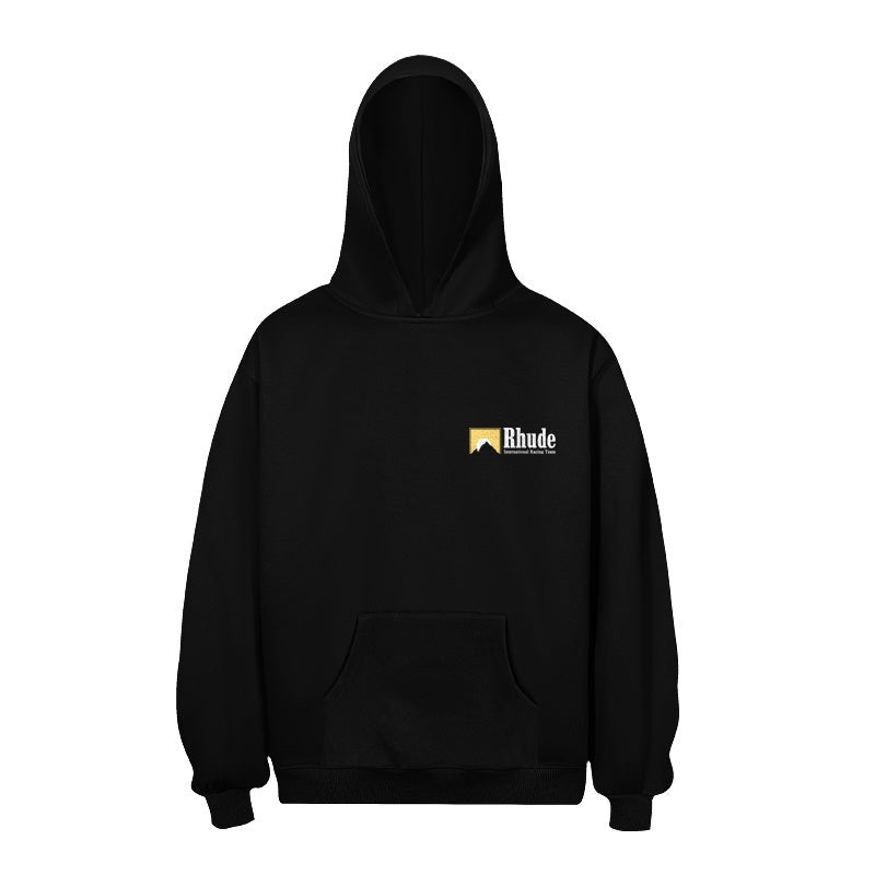 RHUDE Hoodie Tiny Retro Mountain Block Badge Art