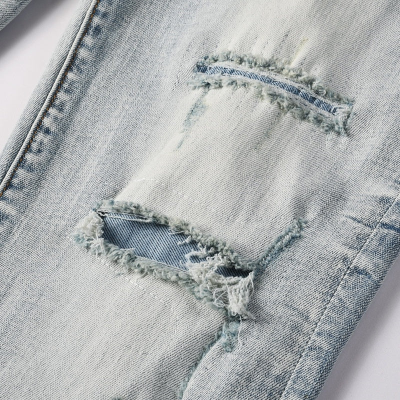 Purple brand Jeans High-quality pure cotton streetwear trousers line