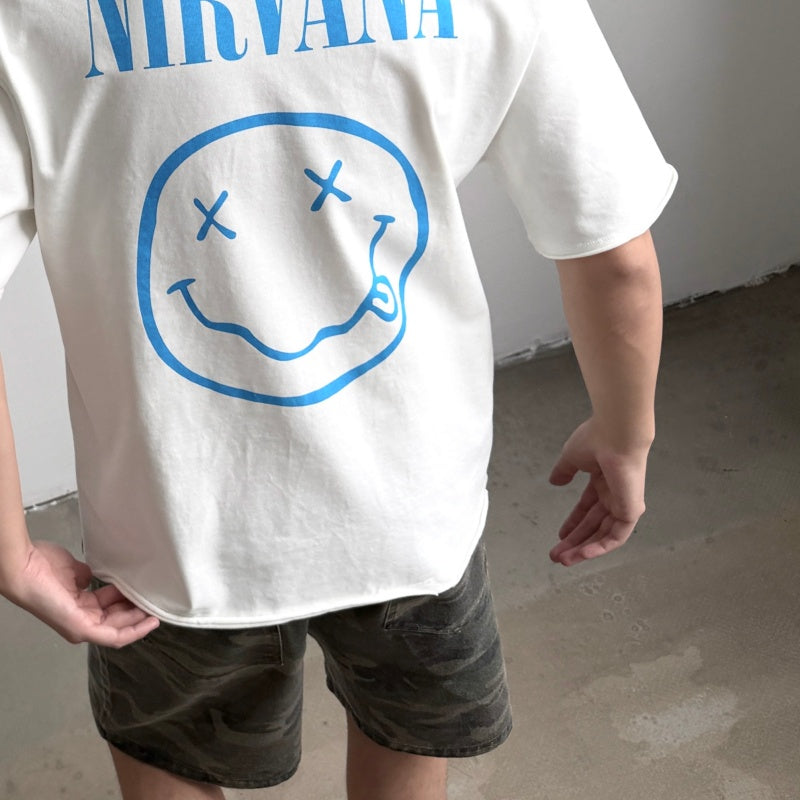 Unisex Vintage T Shirts SAINT × NIRVANA × LEGO Three-Way Collaboration "Dollar Baby" Limited Edition — Features heavyweight 320g fabric (matching the original specifications even after washing) and vintage single-stitch, top-and-bottom hem constructi