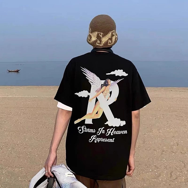 Mens T-shirt Vintage REPRESENT Angel Print