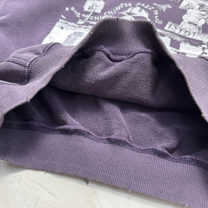 Unisex Vintage Hoodie"Purple Memories" Limited Edition Hoodie – Custom-made using heavyweight [Indigo Purple] fabric identical to the original.