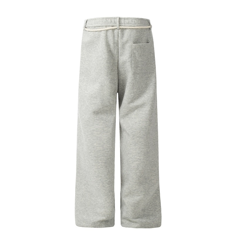 American-style streetwear harem pants Small woven side logo patch
