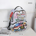 RIP ME OPEN Bag Shark teeth Personality creative backpack Shark funny ugly cute backpacking large capacity luminous