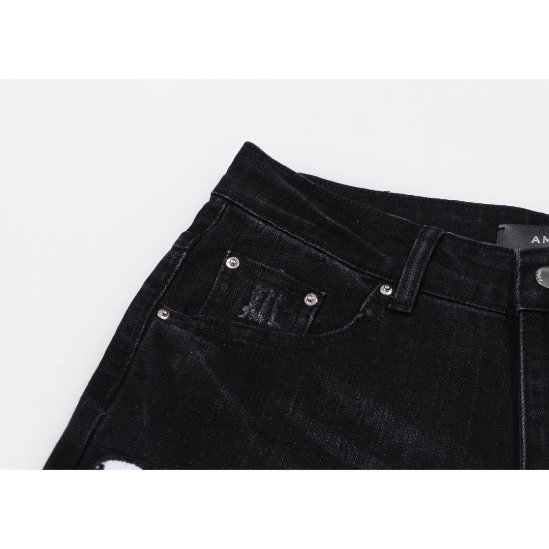 AMIRI Jeans Slim Fit Stretch Ripped Jeans
