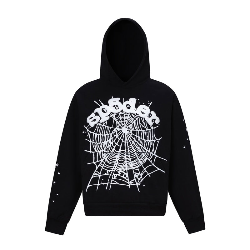 Spiderweb hoodie High-quality pure cotton for autumn and winter