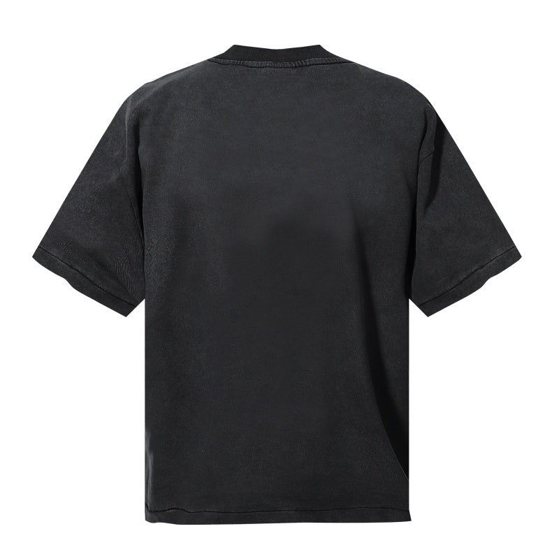 Saint Michael T Shirts Dark Academia Floral Shield Grunge Texture