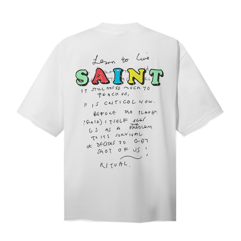 Saint Michael T Shirts Funny Science Quote Vintage Portrait