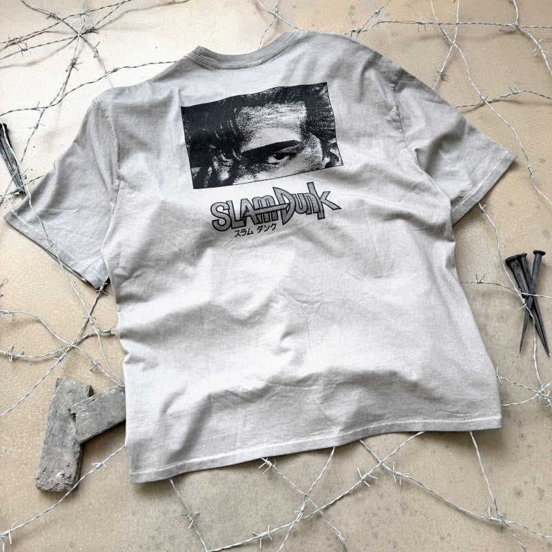 Unisex Vintage T Shirts "Don't Cry, the Game Isn't Over Yet" Limited Edition Heavyweight Washed T-Shirt — Features "Heaven & Earth" stitching and single-needle construction, a specialized garment-dyed enzyme/abrasion wash process, a