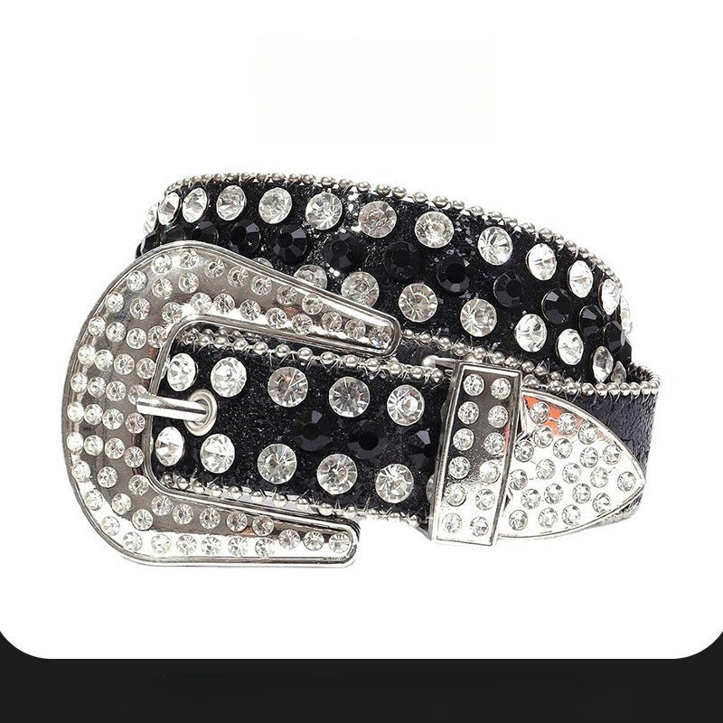 Hip-hop punk rhinestone belt alloy punk accessories