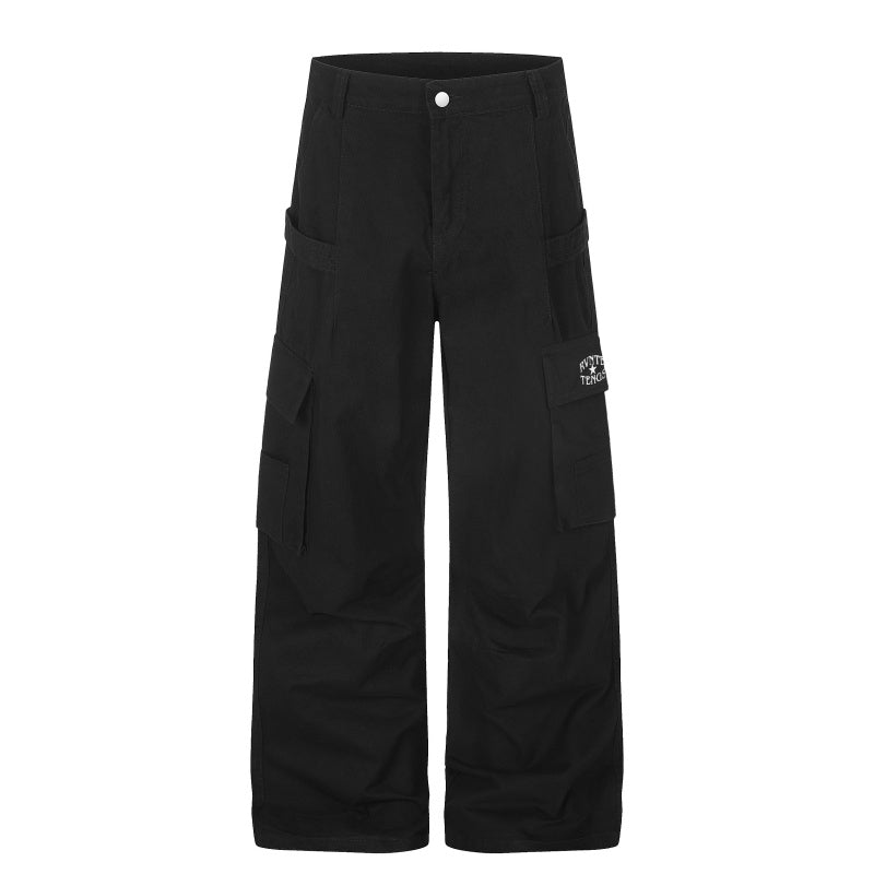American-style streetwear harem pants Minimal Logo Utility Cargo Trousers