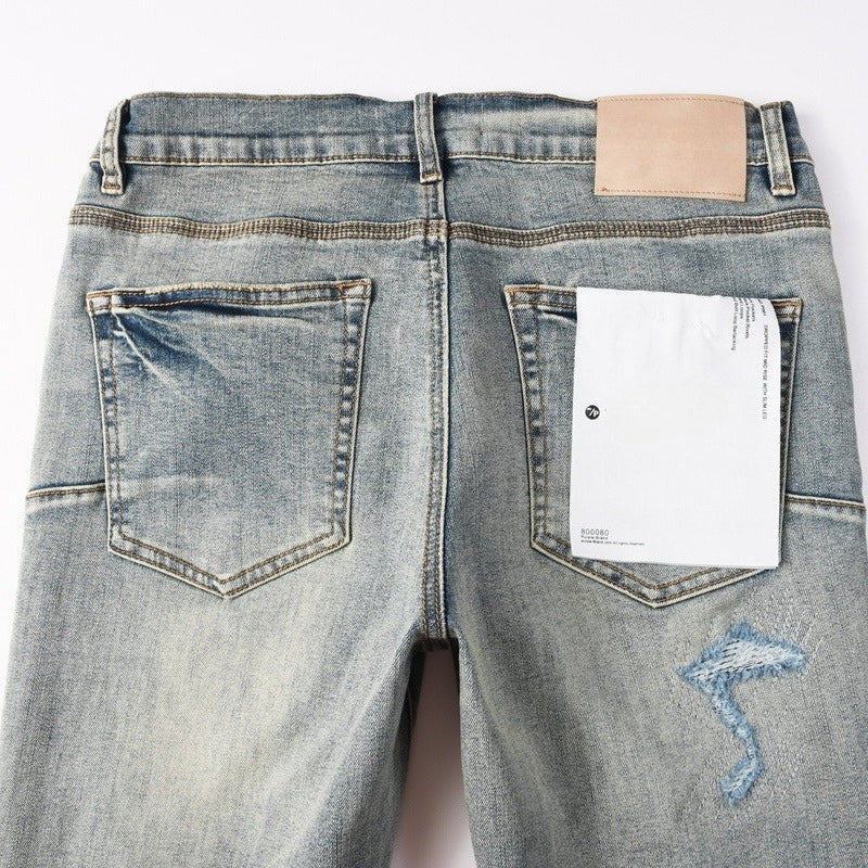 Purple brand Jeans High-quality pure cotton streetwear trousers line