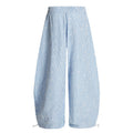 American-style streetwear harem pants Airy Textured Weave Loose Draped Street Cut