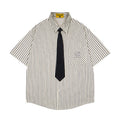 Unisex vintage T-shirt Polo shirt with a stand-up collar