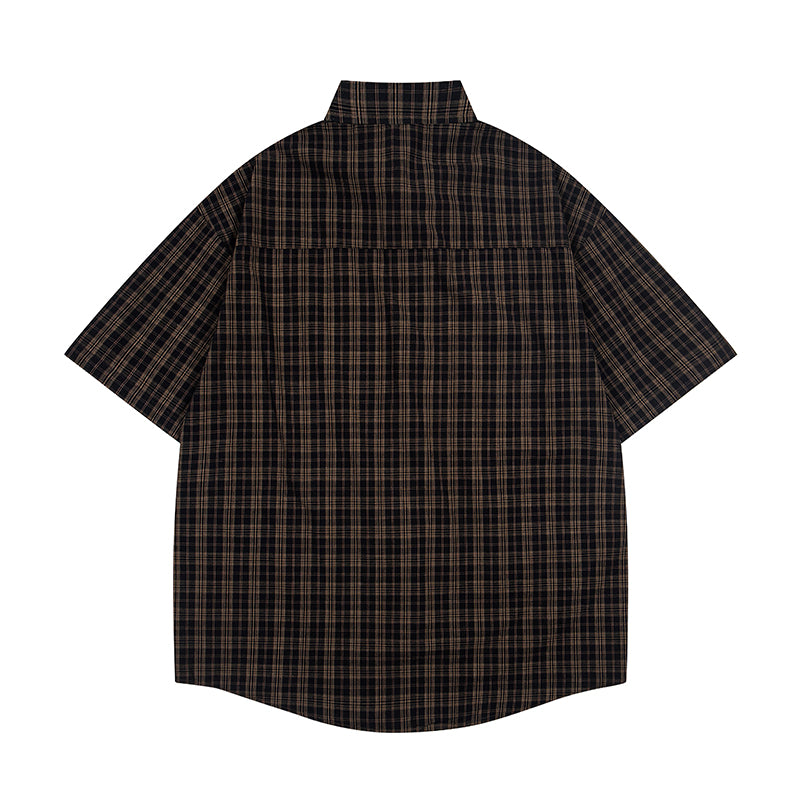 Unisex vintage T-shirt Polo shirt with a stand-up collar