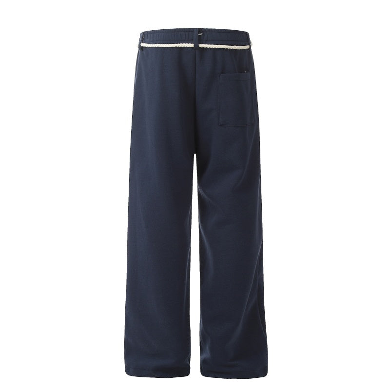 American-style streetwear harem pants Small woven side logo patch