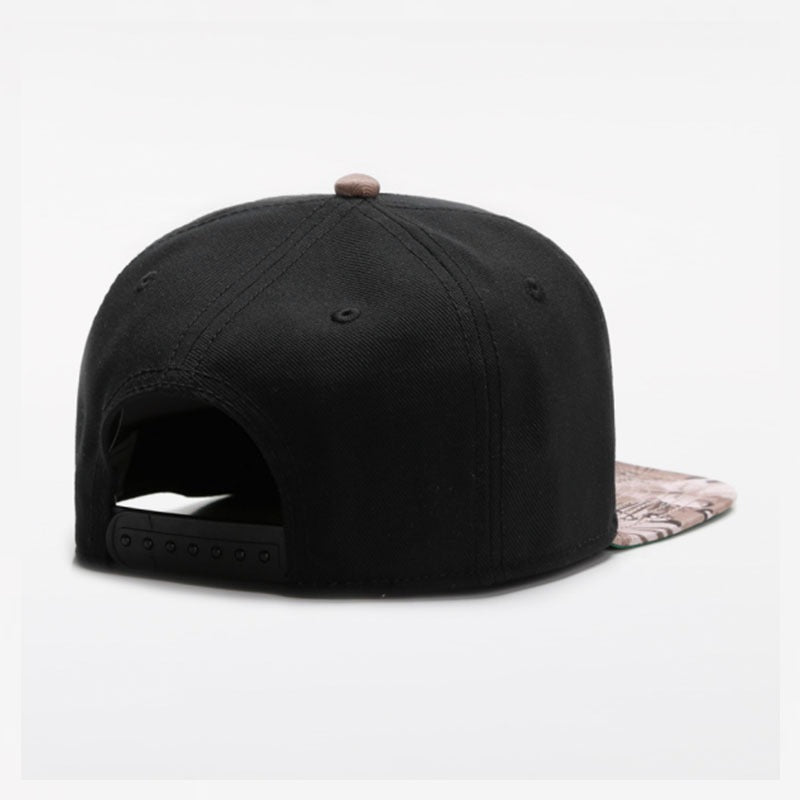 Trendy flat brimmed snapback hatsall year roundneutral