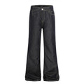 American-style streetwear harem pants Raw Dark Wash Flared Denim