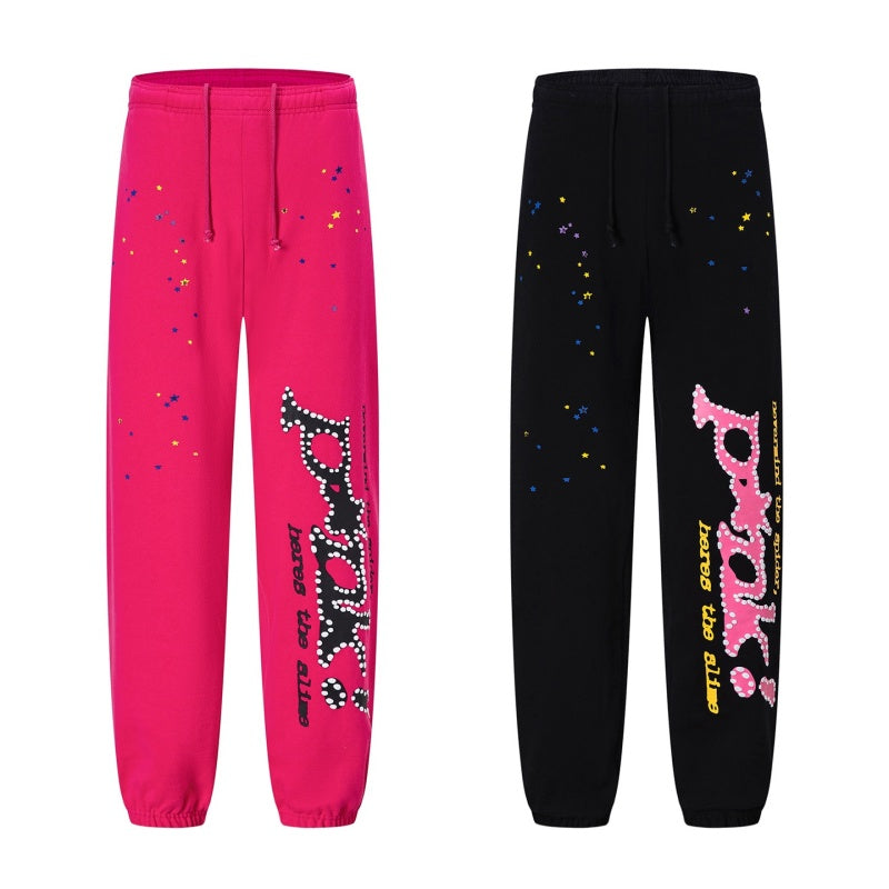 Spiderweb sweatpants High-quality pure cotton for autumn and winter