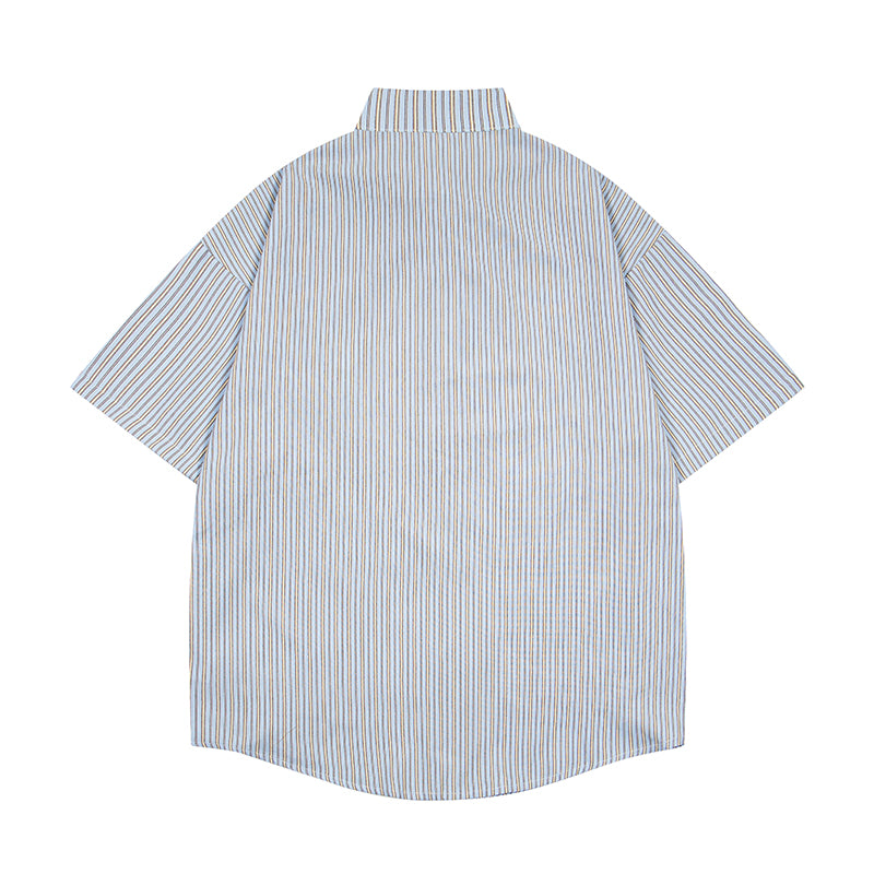 Unisex vintage T-shirt Polo shirt with a stand-up collar
