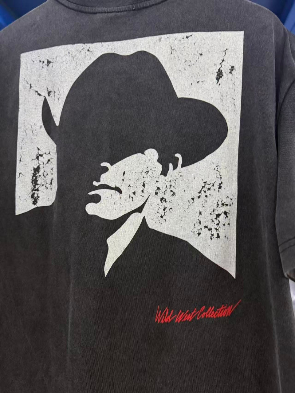 Vintage style washed summer wear T shirt Portrait
