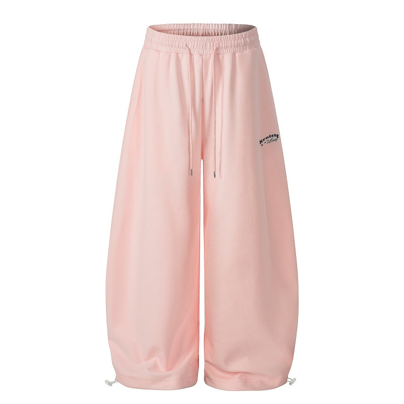 American-style streetwear harem pants Soft Candy Color Wide Balloon Pants