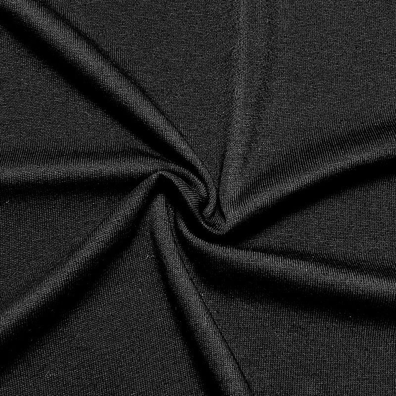 ERD Long sleeved shirt  Black Loose Top Bold Blue Letter Minimal Symbol Graphic