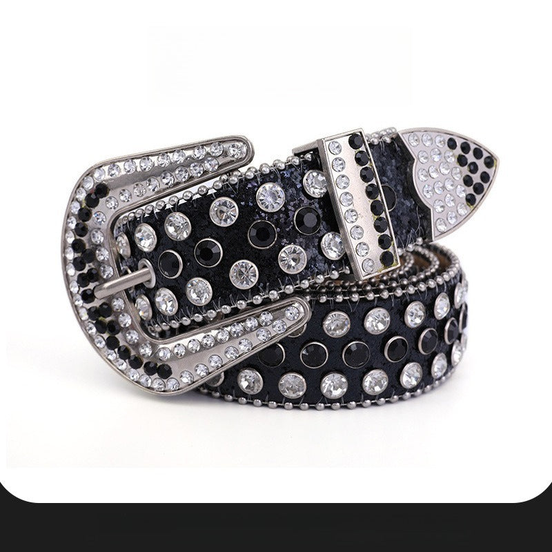 Hip-Hop Punk Rhinestone Belt