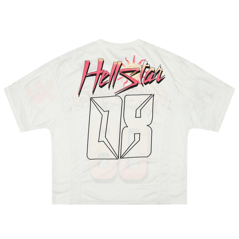 Vintage-style American T-shirt  Faded Gradient Digit Sport Design