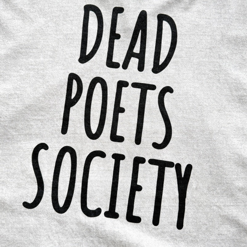 Unisex Vintage T Shirts *Dead Poets Society* Limited Collaboration: "Heaven-and-Earth" stitching (single-needle), special enzyme-milled vintage wash, and direct-to-garment white ink printing.
