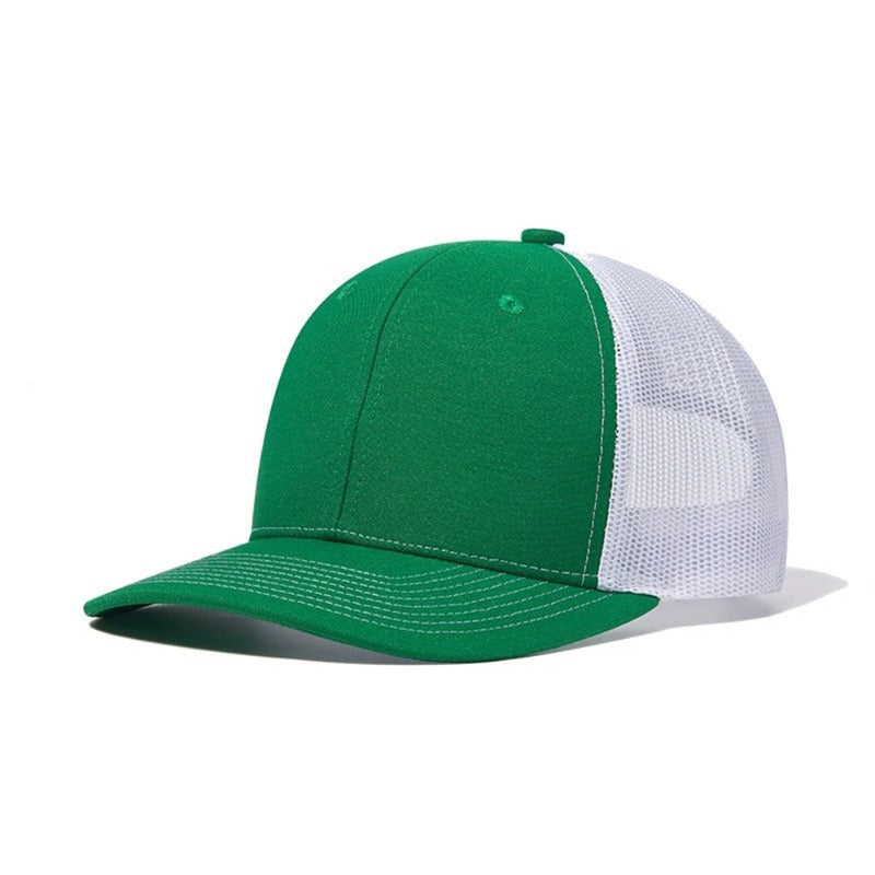 Trendy flat brimmed snapback hatssunshade net hat