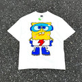 Unisex Vintage T Shirts CSF SpongeBob – American vintage / West Coast hip-hop style fit. Features white-ink direct printing and a heavyweight, distressed wash finish. High-street short-sleeve tee with an unbeatable feel and texture.