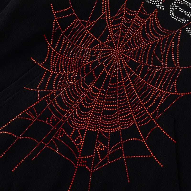 Spiderweb hoodie High-quality pure cotton for autumn and winter