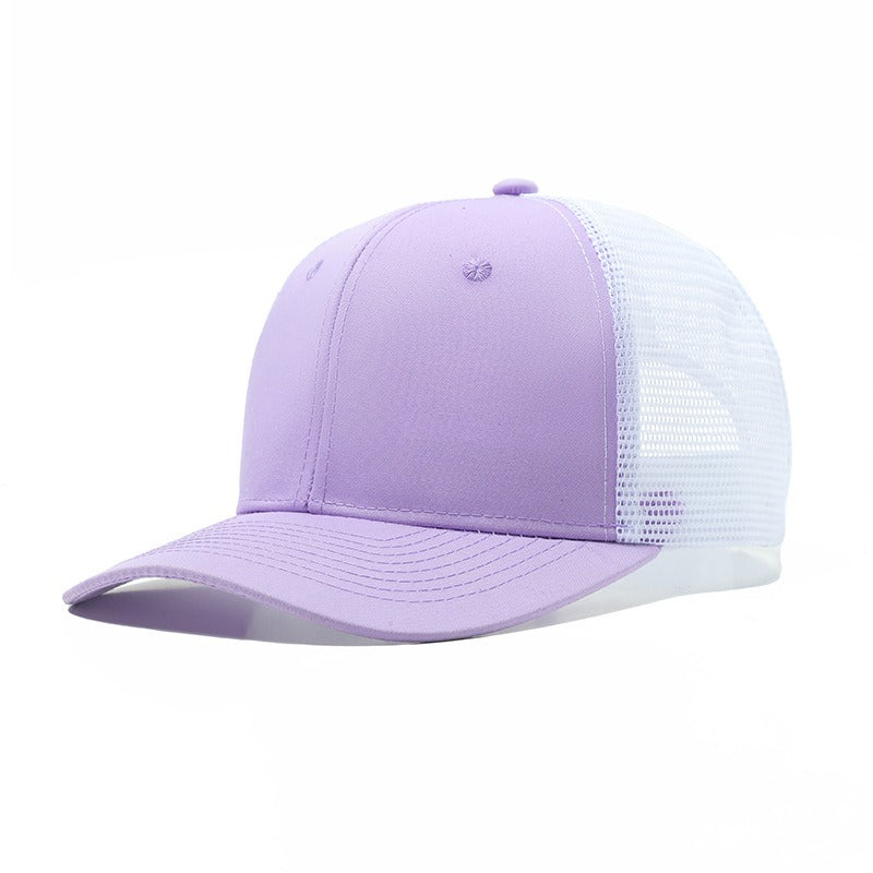 Trendy flat brimmed snapback hatssunshade net hat
