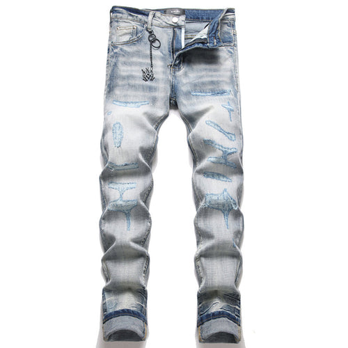 AMIRI Jeans High-quality distressed pure cotton
