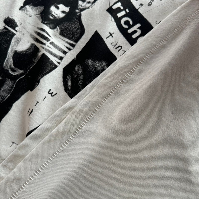 ERD T Shirts Vintage Figure Splicing Graphic Relaxed Fit Casual Short Sleeve