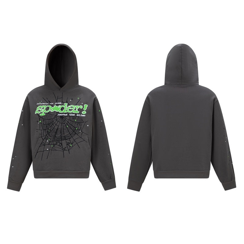 Spiderweb hoodie High-quality pure cotton for autumn and winter