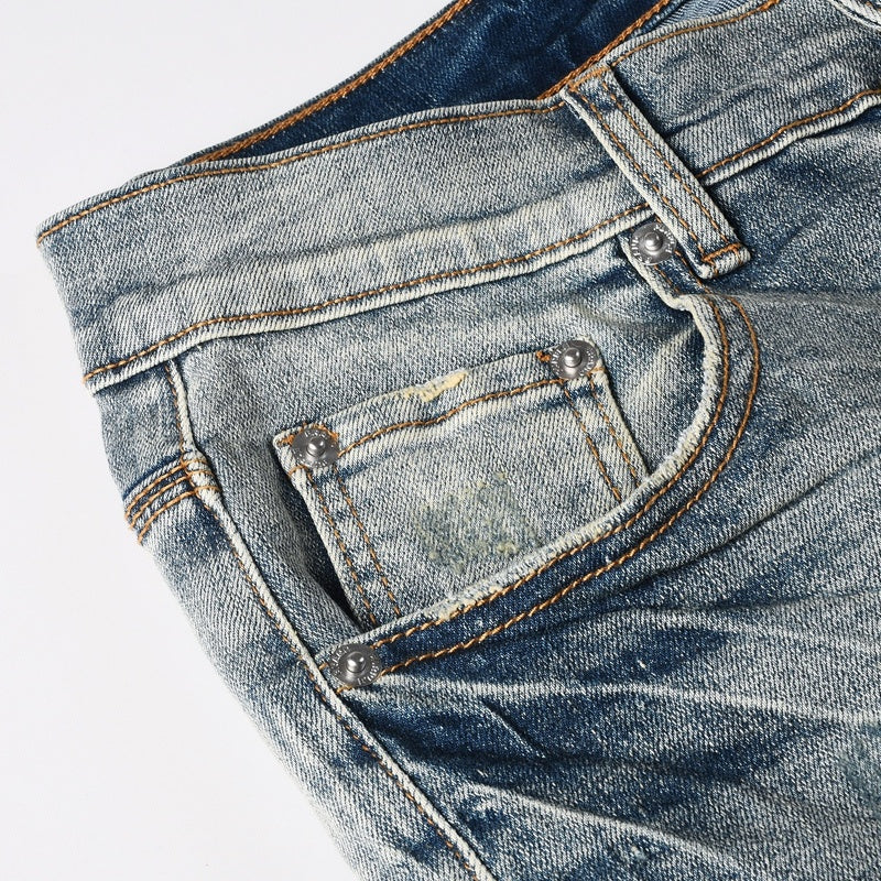 Purple brand Jeans High-quality pure cotton streetwear trousers line