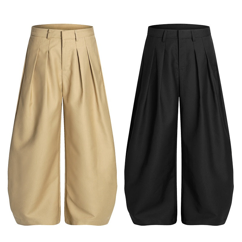 American-style streetwear harem pants Minimal Tailored Baggy Wide Cut Pants
