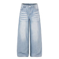 American-style streetwear harem pants Light Pale Wash Oversized Wide Silhouette