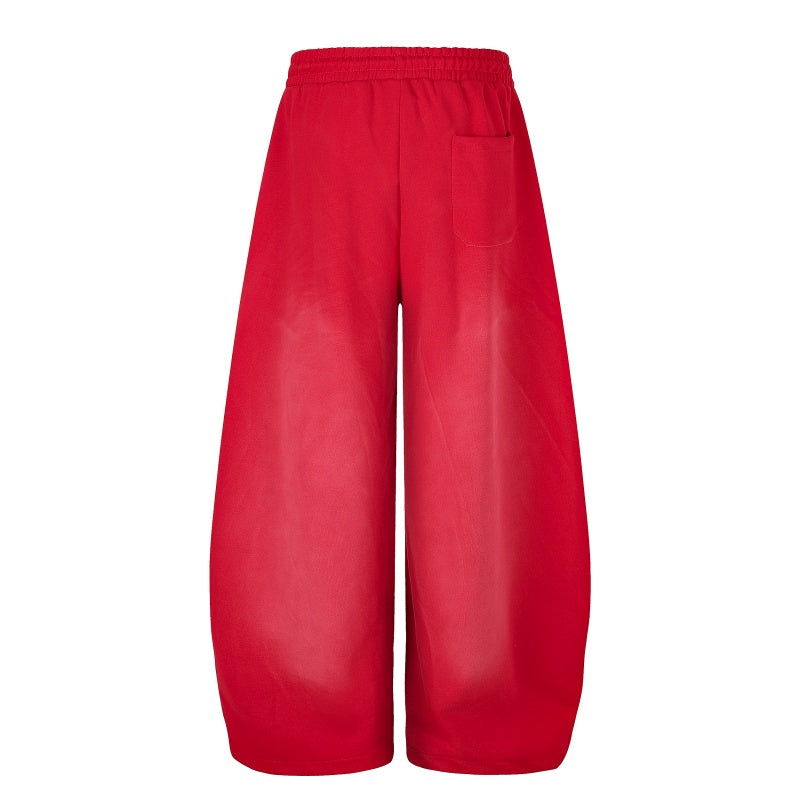 American-style streetwear harem pants Bright Color Star Script Side Stripe Baggy Pants