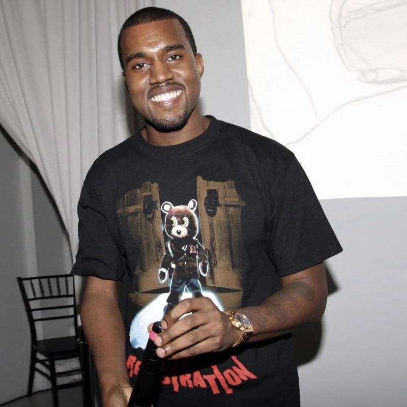 Mens T-shirt Vintage Kanye West "Dropout Bear" print