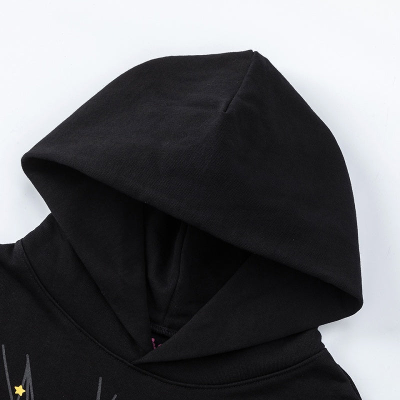 Spiderweb hoodie High-quality pure cotton for autumn and winter