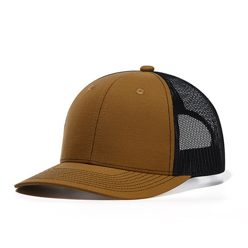 Trendy flat brimmed snapback hatssummer mesh breathable