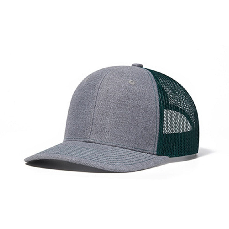 Trendy flat brimmed snapback hatssummer mesh breathable