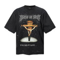Saint Michael T Shirts Gothic Metal Font Jesus Cross Distressed Streetwear