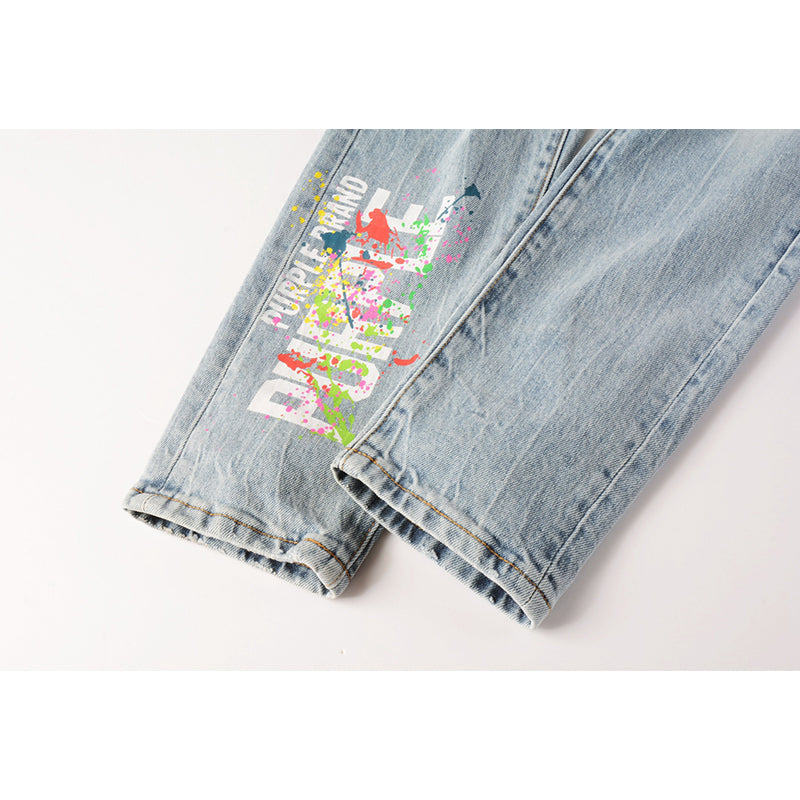 purple brand jeans Pure Cotton High Street Trend