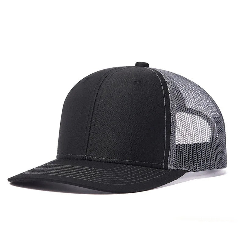 Trendy flat brimmed snapback hatssunshade net hat