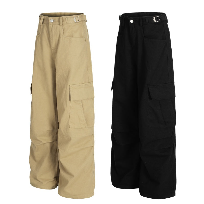 American-style streetwear harem pants Relaxed Baggy Streetwear Cargo Trousers